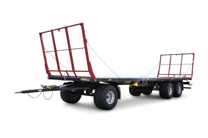 Remorcă Zaslaw transport baloți cu 3 axe 20 t - model D-746-20