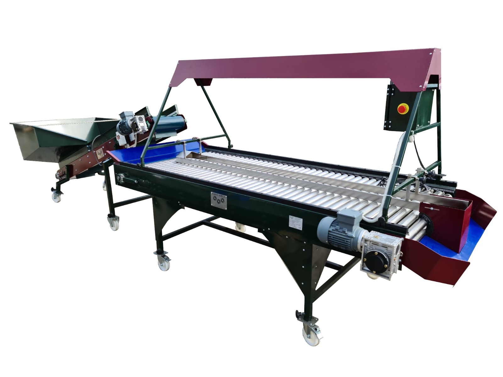 Masa de selectare cu role Agro-Weld - model SSR - selector horticol
