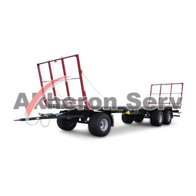 Remorcă Zaslaw transport baloți cu 3 axe 20 t - model D-746-20