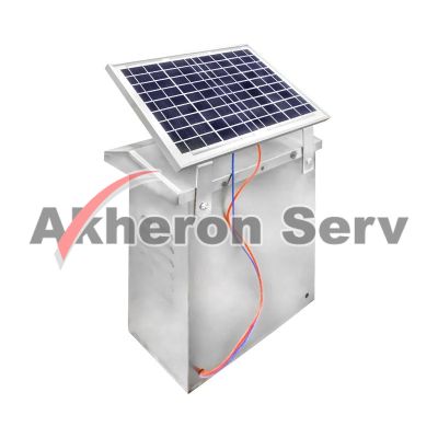 Set gard electric cu panou solar si cutie de protectie antifurt